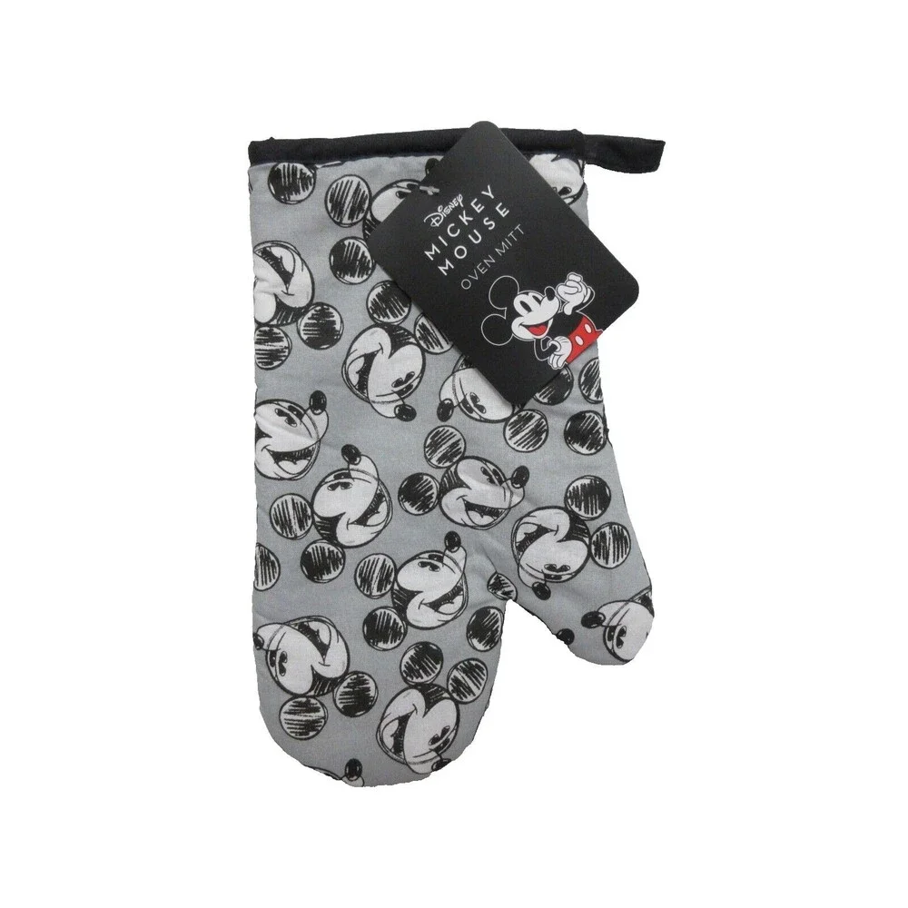 Disney Mickey Mouse 2 Pack Oven Mitt & Pot Holder Set NEw